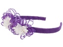 Diadema con flores de organza