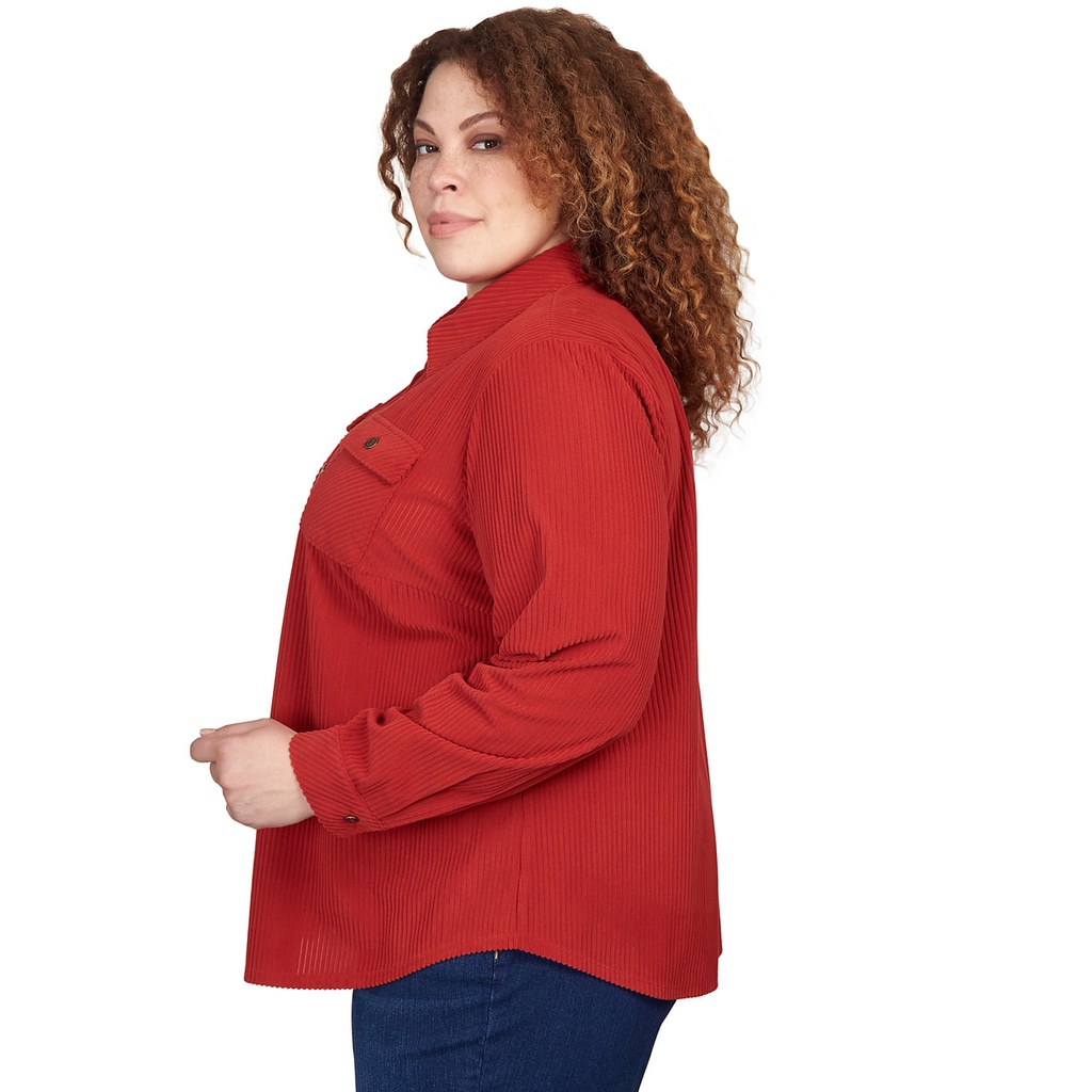 Chaqueta tipo camisera de pana