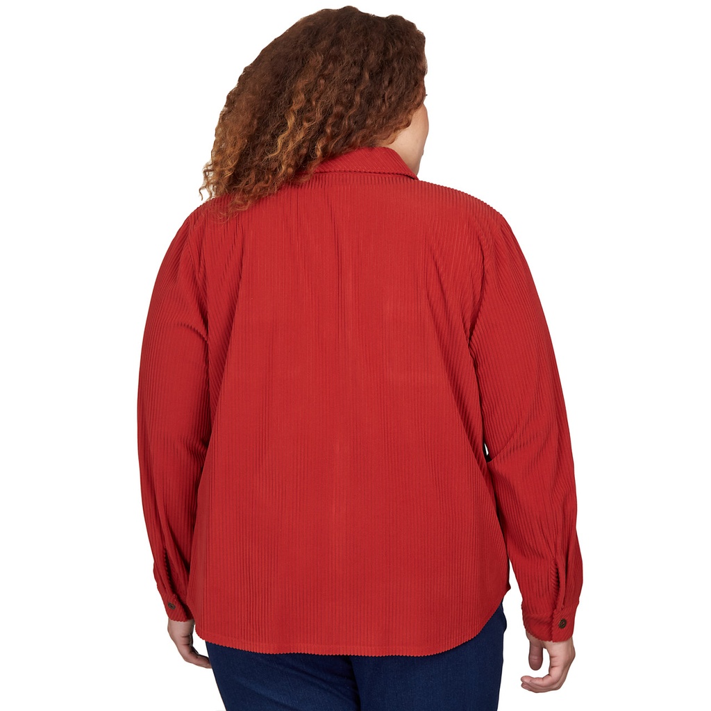 Chaqueta tipo camisera de pana