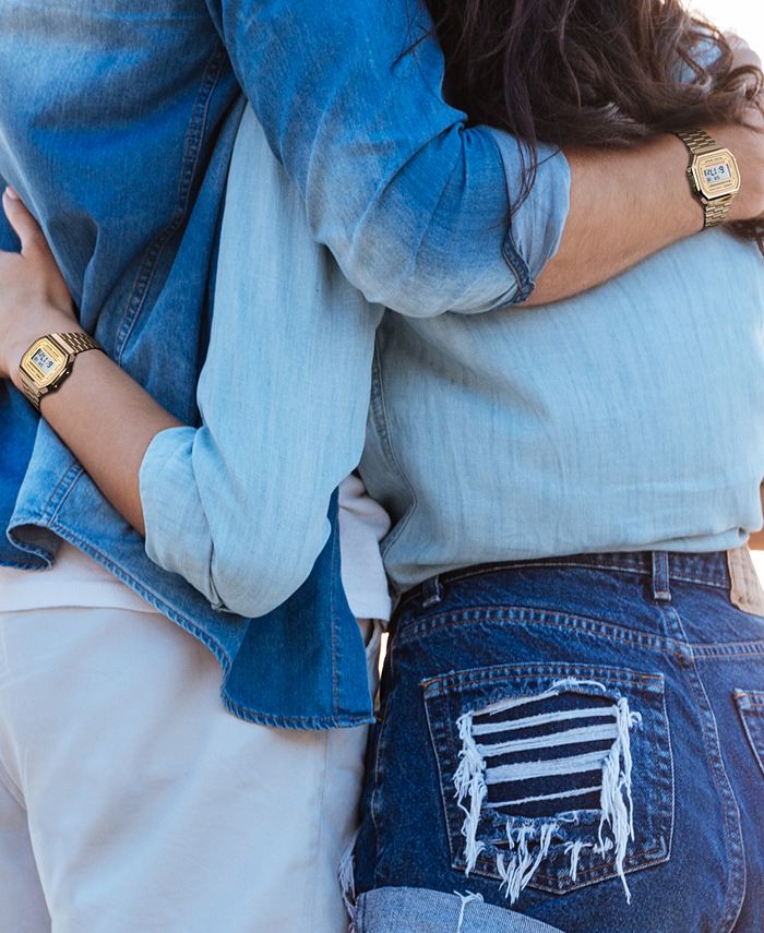 Reloj unisex vintage dorado