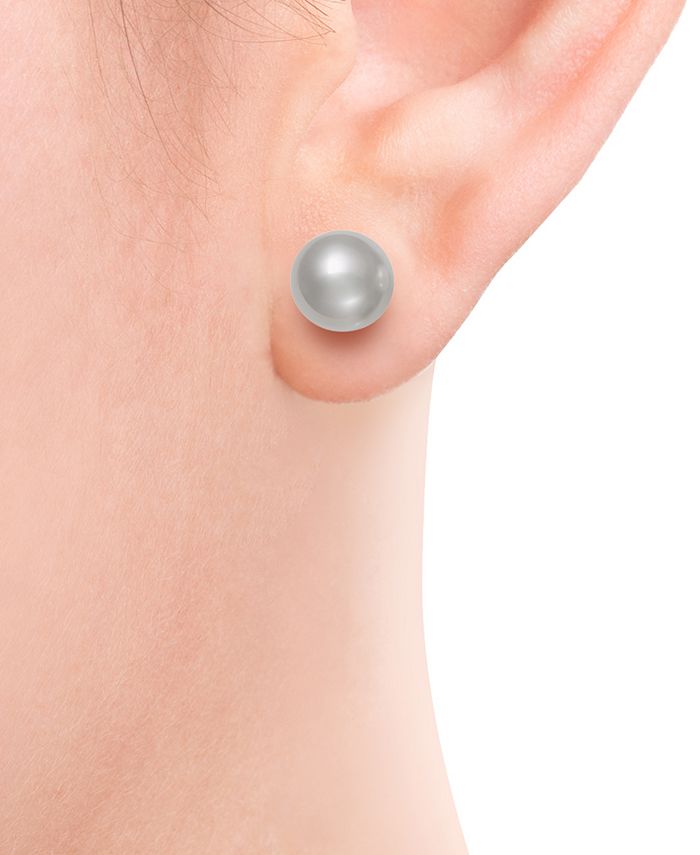 Set de 3 pares de aretes de perlas cultivadas