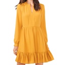 Vestido con ribete de volantes