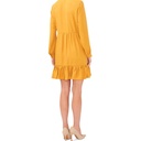 Vestido con ribete de volantes