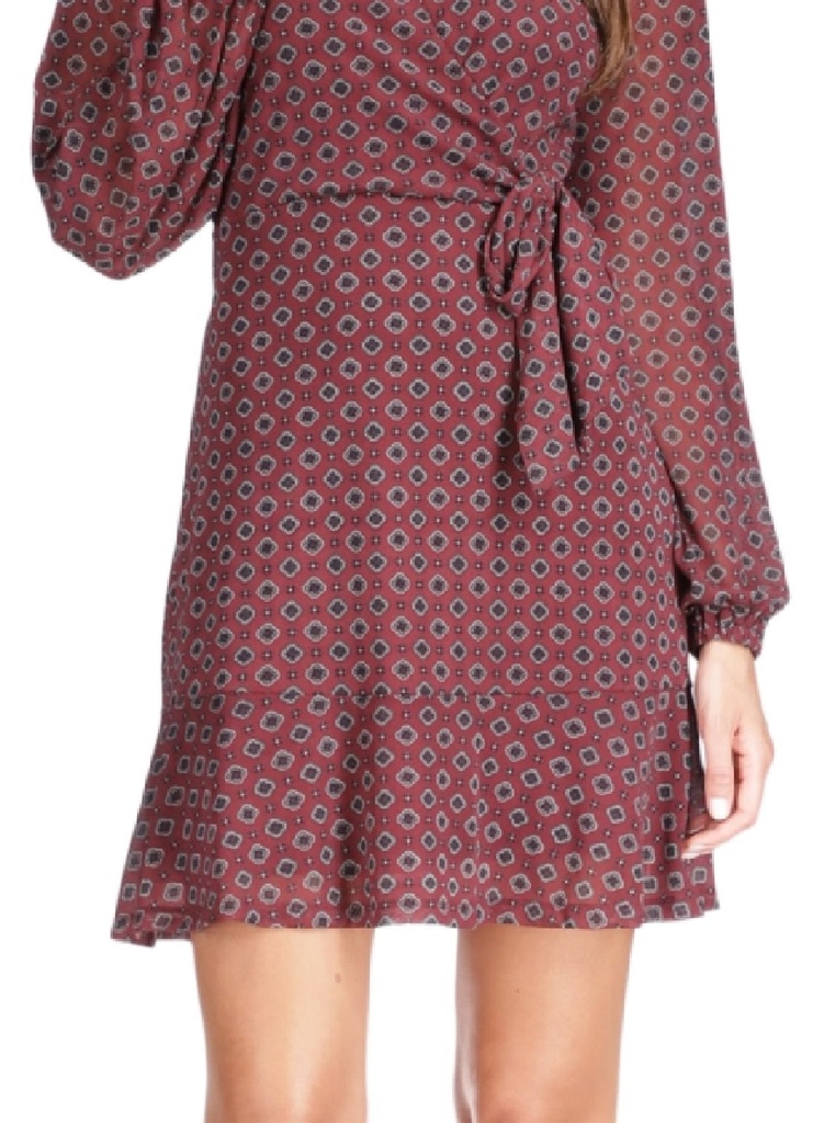 Vestido estampado de foulard