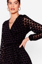 Vestido con estampado de corazones