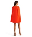 Vestido de georgette tipo capa