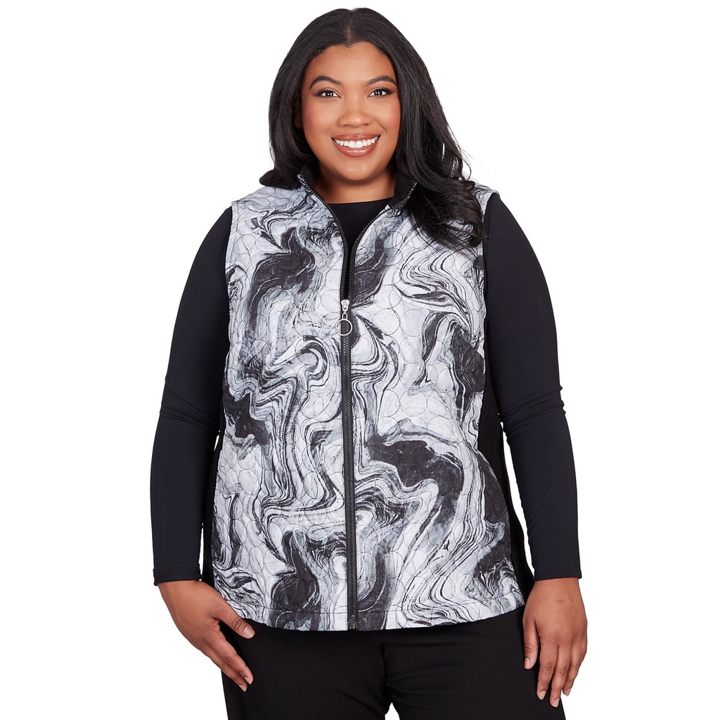 Chaleco reversible de piel vegana 