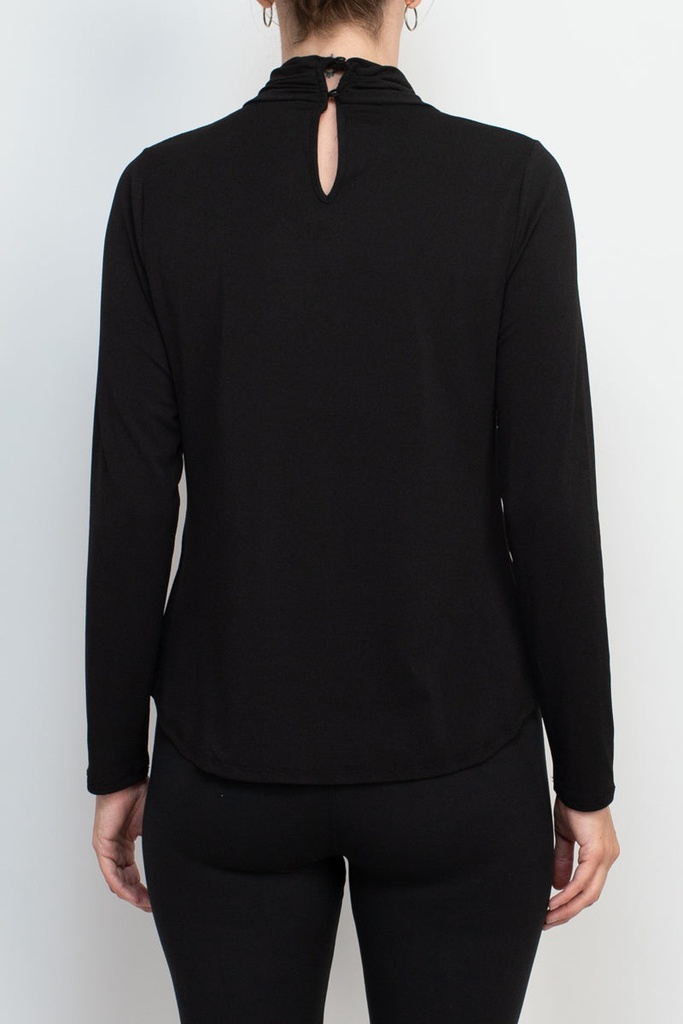 Blusa con cuello retorcido 