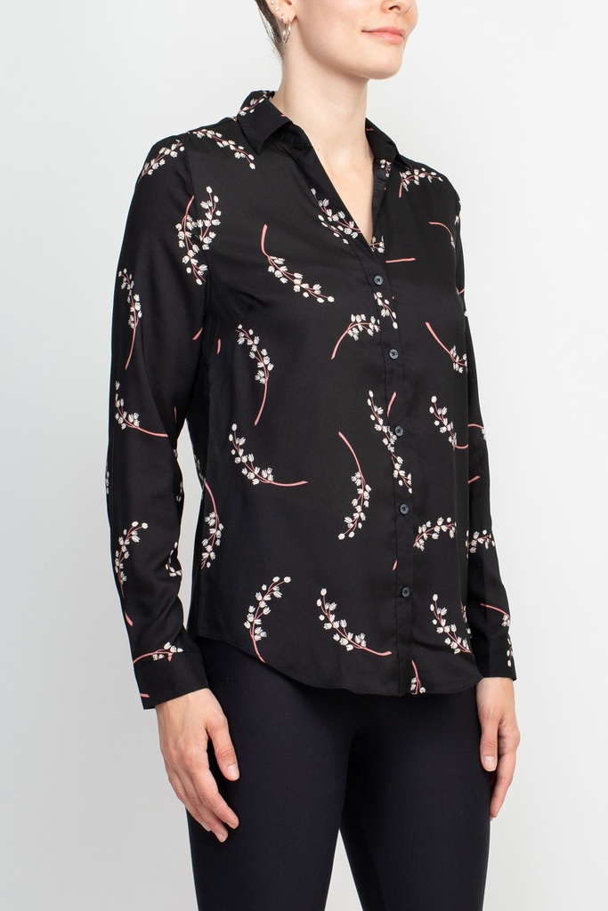 Camisera con estampado floral