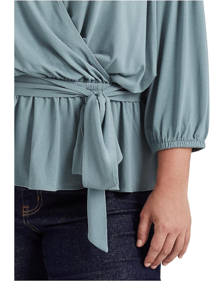 Blusa de punto con sobrefalda
