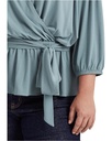Blusa de punto con sobrefalda