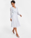 Vestido midi ajustado y metálico