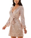 Vestido de lentejuelas de manga larga