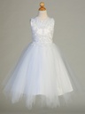 Vestido bordado con aplique de lentejuelas 