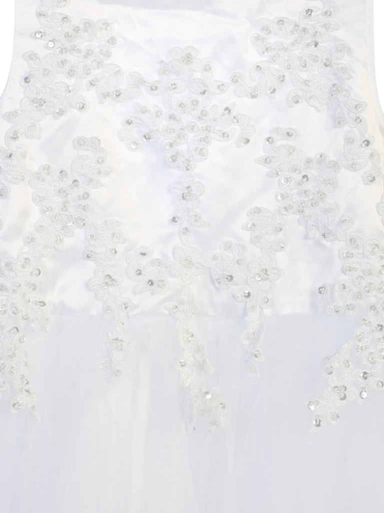 Vestido bordado con aplique de lentejuelas 