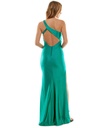 Vestido de un solo hombro brillante