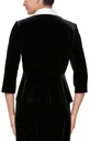 Blusa de terciopelo con cuello de satén