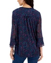 Blusa con volantes Paisley