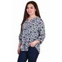 Blusa floral de franela Missy