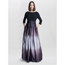 Vestido con falda plisada y degradado