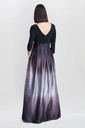 Vestido con falda plisada y degradado