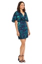 Vestido de satén jacquard