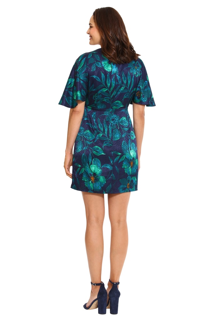 Vestido de satén jacquard