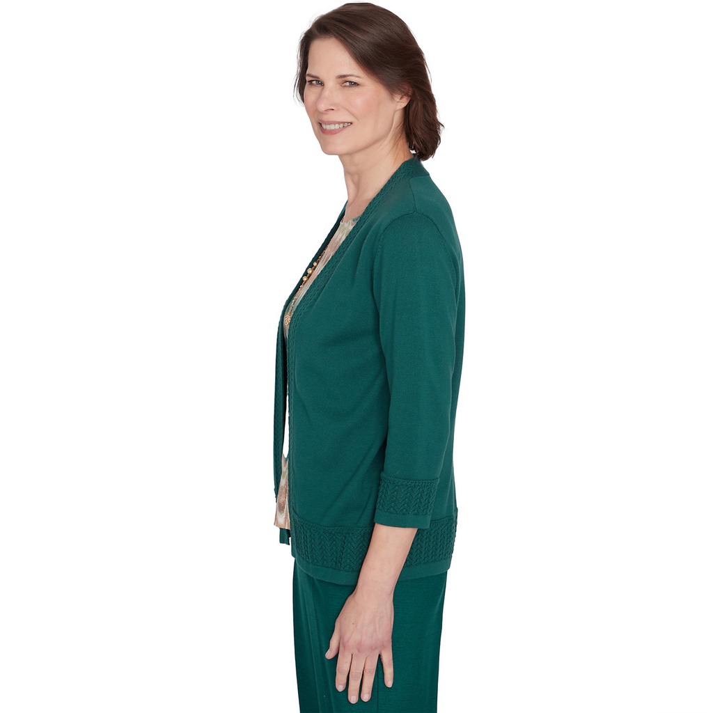 Suéter dos en uno Biadere con collar