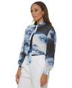 Blusa con estampado de nubes