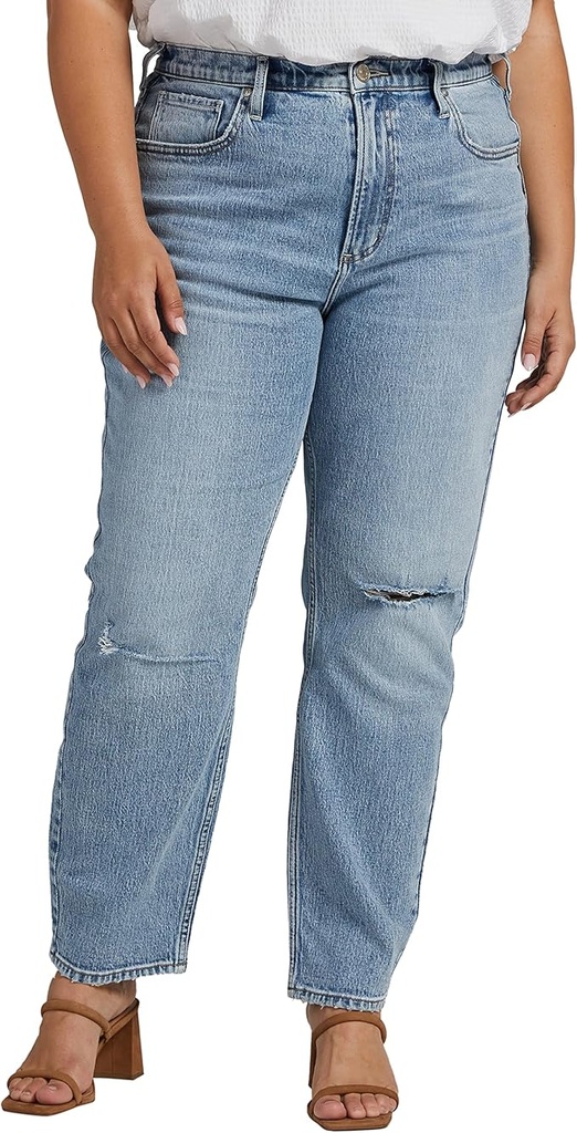 Jeans rectos de tiro alto -Desirable