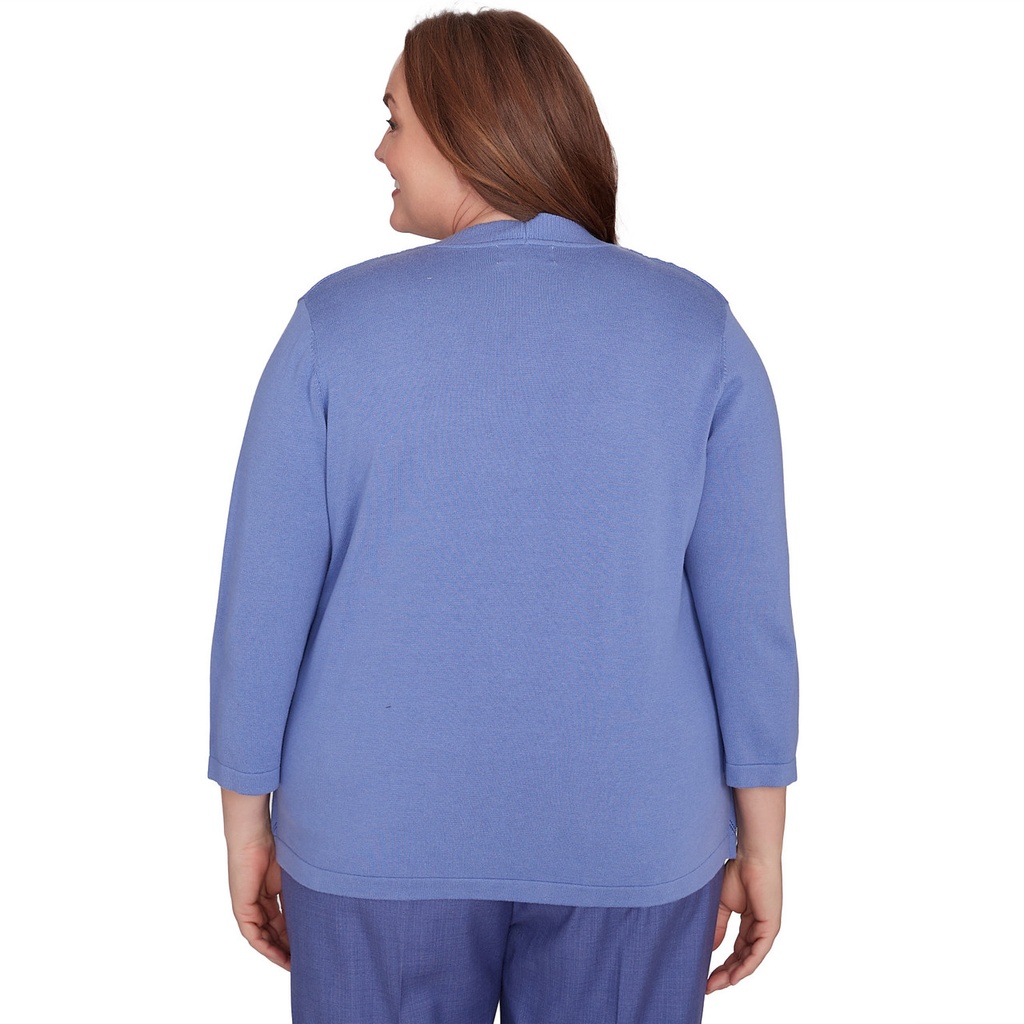 Suéter dos en uno estampado animal