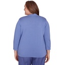 Suéter dos en uno estampado animal