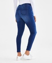 Jeggings desteñidos de tiro medio