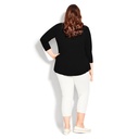 Blusa con bloques de tachuelas