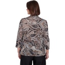 Blusa dos en uno estampado de cachemira