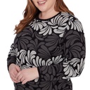 Blusa tejida con diseño geométrico 