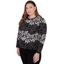 Blusa tejida con diseño geométrico 