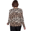 Blusa tejida con diseño geométrico 
