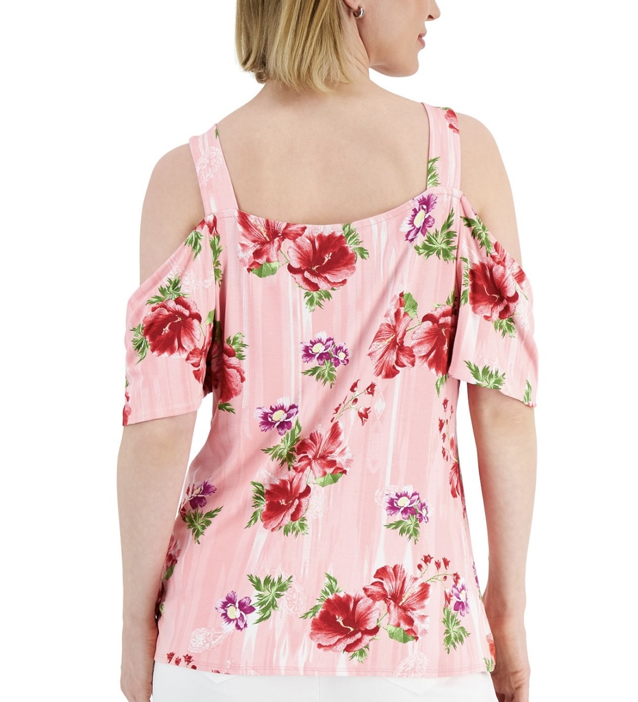 Blusa con escote cuadrado