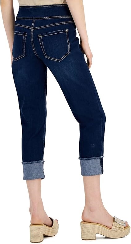 Jeans sin cierre con puños dobles
