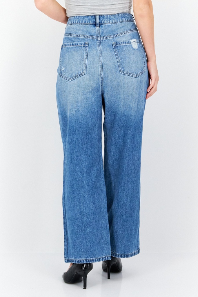 Jeans de tiro alto de pierna recta