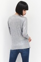 Blusa punto acanalado escote en V