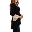 Blusa cuello redondo mangas campana