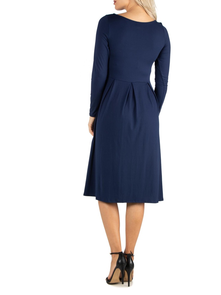 Vestido cuello redondo