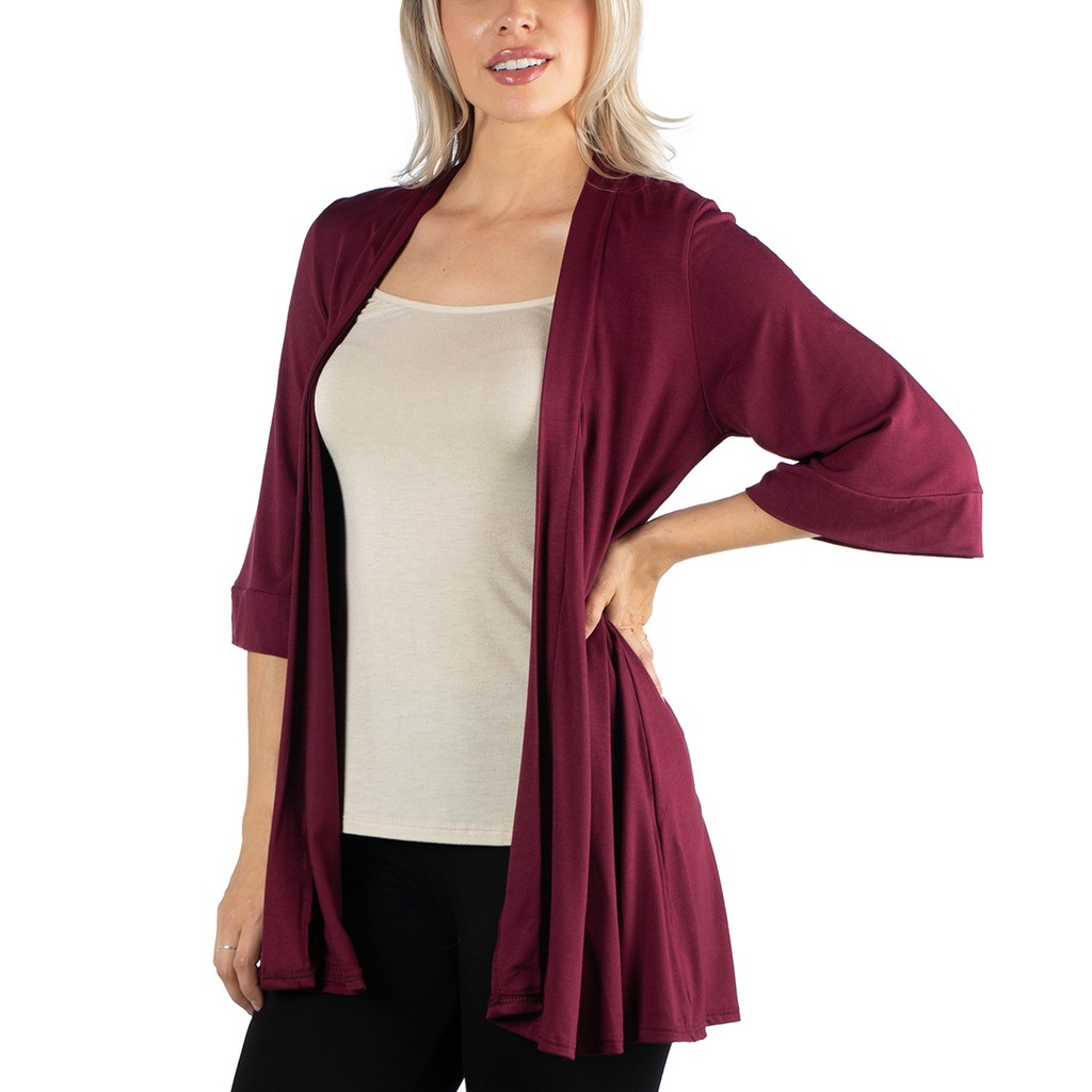 Cárdigan con parte delantera abierta