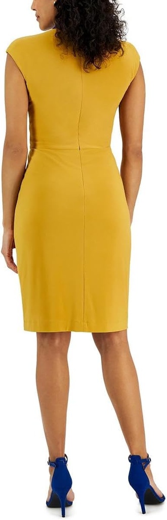 Vestido tubo con diseño cruzado