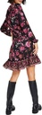 Vestido con estampado floral manga larga
