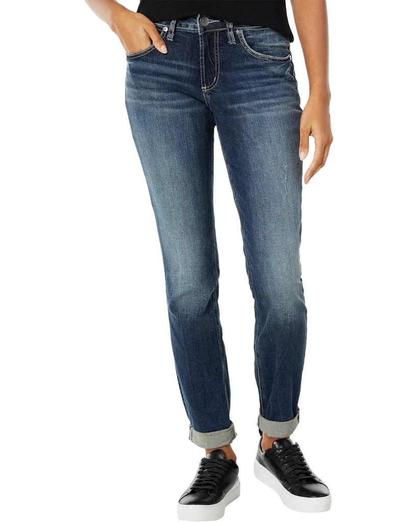 Jeans Boyfriend de cintura media