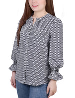 Blusa con mangas y estampado Justin