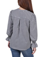 Blusa con mangas y estampado Justin